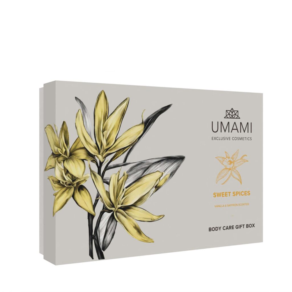 UMAMI Gift Box Doccia & Mani · 5 pezzi – Sweet Spices