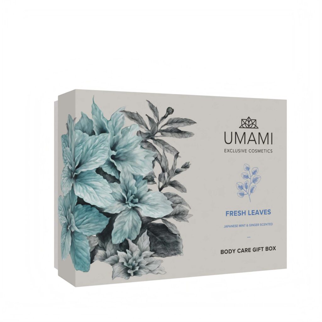 UMAMI Gift Box Crema & Profumo · 3 pezzi – Fresh Leaves